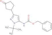 Benzyl (1-(tert-butyl)-3-(3-oxocyclopentyl)-1H-pyrazol-5-yl)carbamate