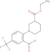 Ethyl 1-[2-nitro-4-(trifluoromethyl)phenyl](trifluoromethyl)phenyl]piperidine-3-carboxylate