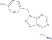 1-[(4-Chlorophenyl)methyl]-4-hydrazinyl-1H-pyrazolo[3,4-d]pyrimidine