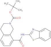 tert-Butyl 8-(benzo[d]thiazol-2-ylcarbamoyl)-3,4-dihydroisoquinoline-2(1H)-carboxylate