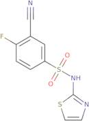 3-Cyano-4-fluoro-N-(thiazol-2-yl)benzenesulfonamide