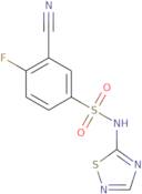 3-Cyano-4-fluoro-N-(1,2,4-thiadiazol-5-yl)benzenesulfonamide