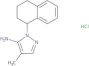 4-Methyl-1-(1,2,3,4-tetrahydronaphthalen-1-yl)-1H-pyrazol-5-amine hydrochloride