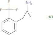 2-[2-(Trifluoromethyl)phenyl]cyclopropan-1-amine hydrochloride, trans