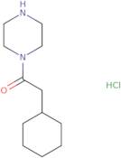 2-Cyclohexyl-1-(piperazin-1-yl)ethan-1-one hydrochloride