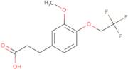 3-[3-Methoxy-4-(2,2,2-trifluoroethoxy)phenyl]propanoic acid