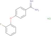 4-(2-Fluorophenoxy)benzene-1-carboximidamide hydrochloride