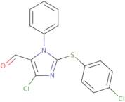 4-Chloro-2-[(4-chlorophenyl)sulfanyl]-1-phenyl-1H-imidazole-5-carbaldehyde