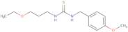 3-(3-Ethoxypropyl)-1-[(4-methoxyphenyl)methyl]thiourea