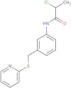 2-Chloro-N-{3-[(pyridin-2-ylsulfanyl)methyl]phenyl}propanamide