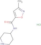 3-Methyl-N-(piperidin-4-yl)-1,2-oxazole-5-carboxamide hydrochloride