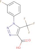 1-(3-Fluorophenyl)-5-(trifluoromethyl)-1H-1,2,3-triazole-4-carboxylic acid