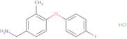 [4-(4-Fluorophenoxy)-3-methylphenyl]methanamine hydrochloride