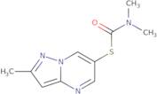 N,N-Dimethyl-1-({2-methylpyrazolo[1,5-a]pyrimidin-6-yl}sulfanyl)formamide