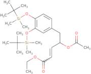 (2E,4S)-4-(Acetyloxy)-5-[3,4-bis[[(1,1-dimethylethyl)dimethylsilyl]oxy]phenyl]-2-pentenoic acid