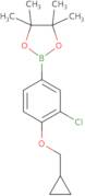 2-(3-Chloro-4-(cyclopropylmethoxy)phenyl)-4,4,5,5-tetramethyl-1,3,2-dioxaborolane