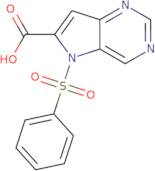 5-benzenesulfonyl-5h-pyrrolo[3,2-d]pyrimidine-6-carboxylic acid