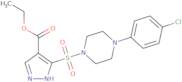 Ethyl 3-{[4-(4-chlorophenyl)piperazin-1-yl]sulfonyl}-1H-pyrazole-4-carboxylate