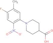 1-(4-Fluoro-5-methyl-2-nitrophenyl)piperidine-4-carboxylic acid