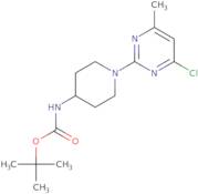 [1-(4-Chloro-6-methyl-pyrimidin-2-yl)-piperidin-4-yl]-carbamic acid tert-butyl ester