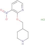 3-Nitro-2-(piperidin-4-ylmethoxy)pyridine hydrochloride