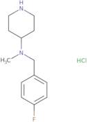 (4-Fluoro-benzyl)-methyl-piperidin-4-yl-amine hydrochloride