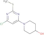 1-(6-Chloro-2-methylsulfanyl-pyrimidin-4-yl)-piperidin-4-ol