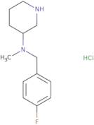 (4-Fluoro-benzyl)-methyl-piperidin-3-yl-amine hydrochloride