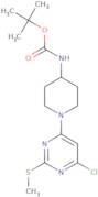 [1-(6-Chloro-2-methylsulfanyl-pyrimidin-4-yl)-piperidin-4-yl]-carbamic acid tert-butyl ester