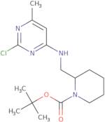 2-[(2-Chloro-6-methyl-pyrimidin-4-ylamino)-methyl]-piperidine-1-carboxylic acid tert-butyl ester