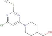 [1-(6-Chloro-2-methylsulfanyl-pyrimidin-4-yl)-piperidin-4-yl]-methanol