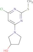 (S)-1-(6-Chloro-2-methylsulfanyl-pyrimidin-4-yl)-pyrrolidin-3-ol