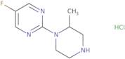 5-Fluoro-2-(2-methyl-piperazin-1-yl)-pyrimidine hydrochloride
