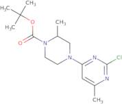 4-(2-Chloro-6-methyl-pyrimidin-4-yl)-2-methyl-piperazine-1-carboxylic acid tert-butyl ester