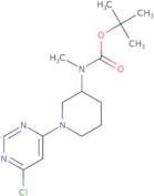 [1-(6-Chloro-pyrimidin-4-yl)-piperidin-3-yl]-methyl-carbamic acid tert-butyl ester