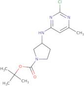 (R)-3-(2-Chloro-6-methyl-pyrimidin-4-ylamino)-pyrrolidine-1-carboxylic acid tert-butyl ester