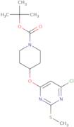 4-(6-Chloro-2-methylsulfanyl-pyrimidin-4-yloxy)-piperidine-1-carboxylic acid tert-butyl ester