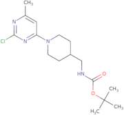 [1-(2-Chloro-6-methyl-pyrimidin-4-yl)-piperidin-4-ylmethyl]-carbamic acid tert-butyl ester