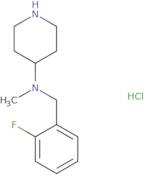 (2-Fluoro-benzyl)-methyl-piperidin-4-yl-amine hydrochloride