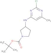 (S)-3-(2-Chloro-6-methyl-pyrimidin-4-ylamino)-pyrrolidine-1-carboxylic acid tert-butyl ester
