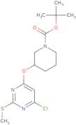 3-(6-Chloro-2-methylsulfanyl-pyrimidin-4-yloxy)-piperidine-1-carboxylic acid tert-butyl ester