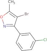 4-Bromo-3-(3-chlorophenyl)-5-methyl-1,2-oxazole