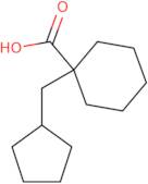 1-(Cyclopentylmethyl)cyclohexane-1-carboxylic acid