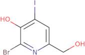 2-Bromo-6-(hydroxymethyl)-4-iodopyridin-3-ol