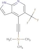 5-(Trifluoromethyl)-4-((trimethylsilyl)ethynyl)-1H-pyrrolo[2,3-b]pyridine