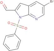 5-Bromo-1-(phenylsulfonyl)-1H-pyrrolo-[2,3-b]pyridine-2-carbaldehyde