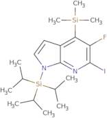 5-Fluoro-6-iodo-1-(triisopropylsilyl)-4-(trimethylsilyl)-1H-pyrrolo[2,3-b]pyridine