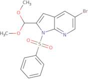 5-Bromo-2-(dimethoxymethyl)-1-(phenylsulfonyl)-1H-pyrrolo[2,3-b]pyridine