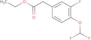 Ethyl 4-difluoromethoxy-3-fluorophenylacetate