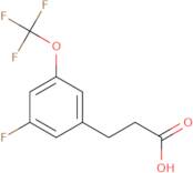 3-[3-Fluoro-5-(trifluoromethoxy)phenyl]propionic acid